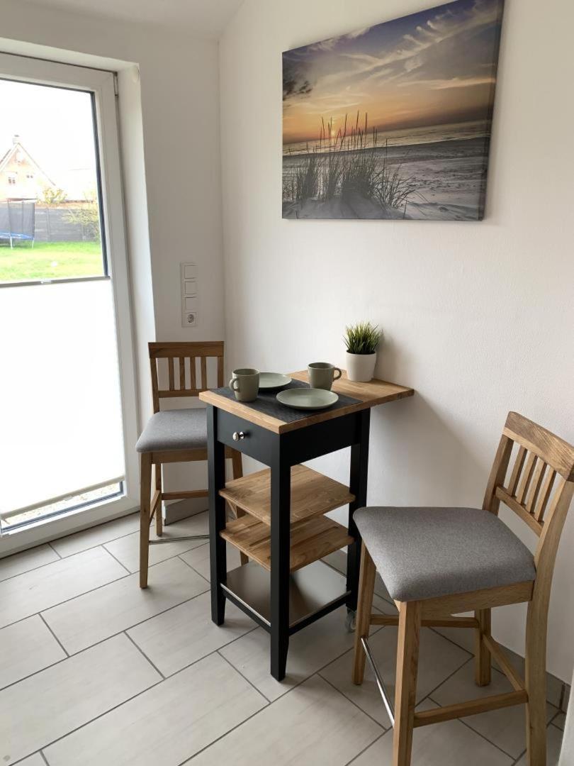 Neu! Schickes Und Modernes Ferienhaus Ant Zingel Krummhörn Esterno foto
